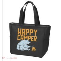 Happy Camper Bear Vacation Hiking Camp Campfire Camping Gift Tote Bag thumb 3