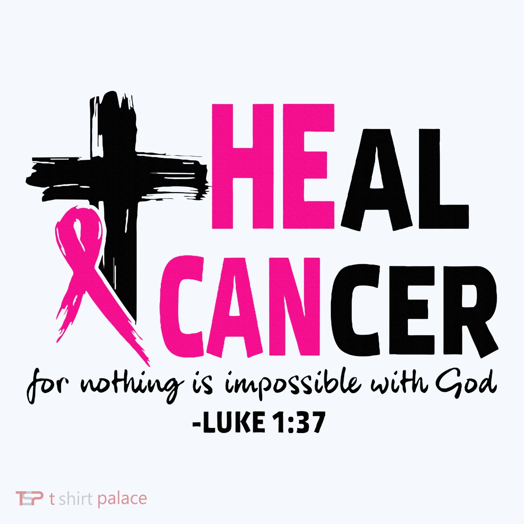 Heal Cancer Believe God Christian Breast Cancer Awareness Hat