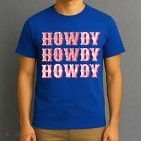 Howdy Cowgirl Boots Bling Women Cute Western Country T-Shirt thumb 3