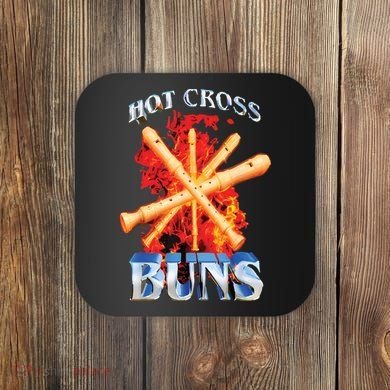 Hot Cross Buns Coaster