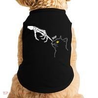 Halloween Cat Black Lover Skeleton Hand Boop Doggie Tank thumb 0