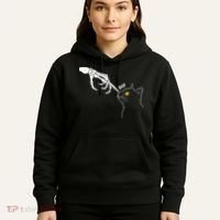 Halloween Cat Black Lover Skeleton Hand Boop Hoodie thumb 5