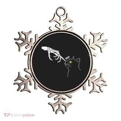 Halloween Cat Black Lover Skeleton Hand Boop Ornament