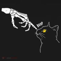 Halloween Cat Black Lover Skeleton Hand Boop Women's Tank Top thumb 5
