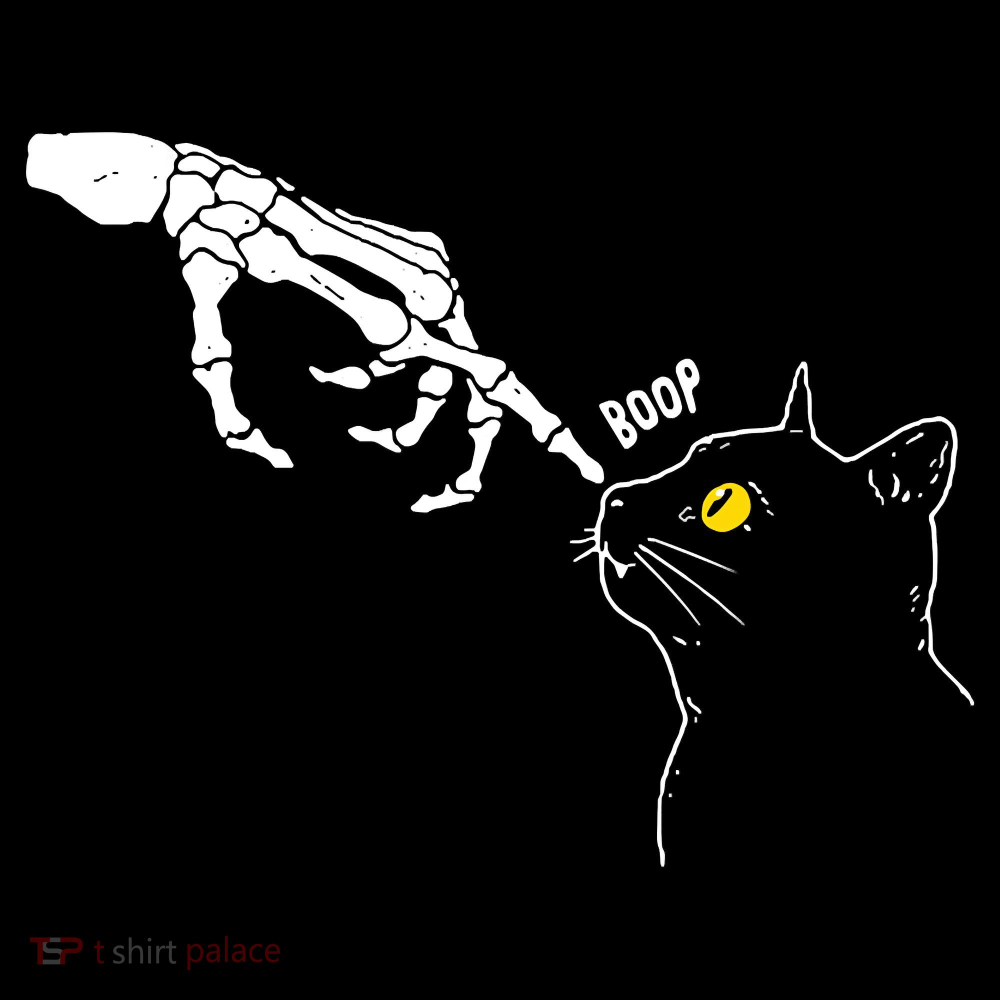 Halloween Cat Black Lover Skeleton Hand Boop Women's Tank Top