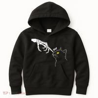 Halloween Cat Black Lover Skeleton Hand Boop Kids Hoodie thumb 0