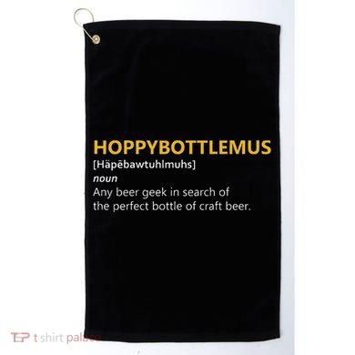 Hoppybottlemus Craft Beer Hops Golf Towel