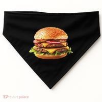 Hamburger Cheese Bbq Lovers USA-Made Doggie Bandana thumb 0