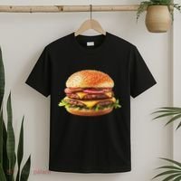 Hamburger Cheese Bbq Lovers T-Shirt thumb 2