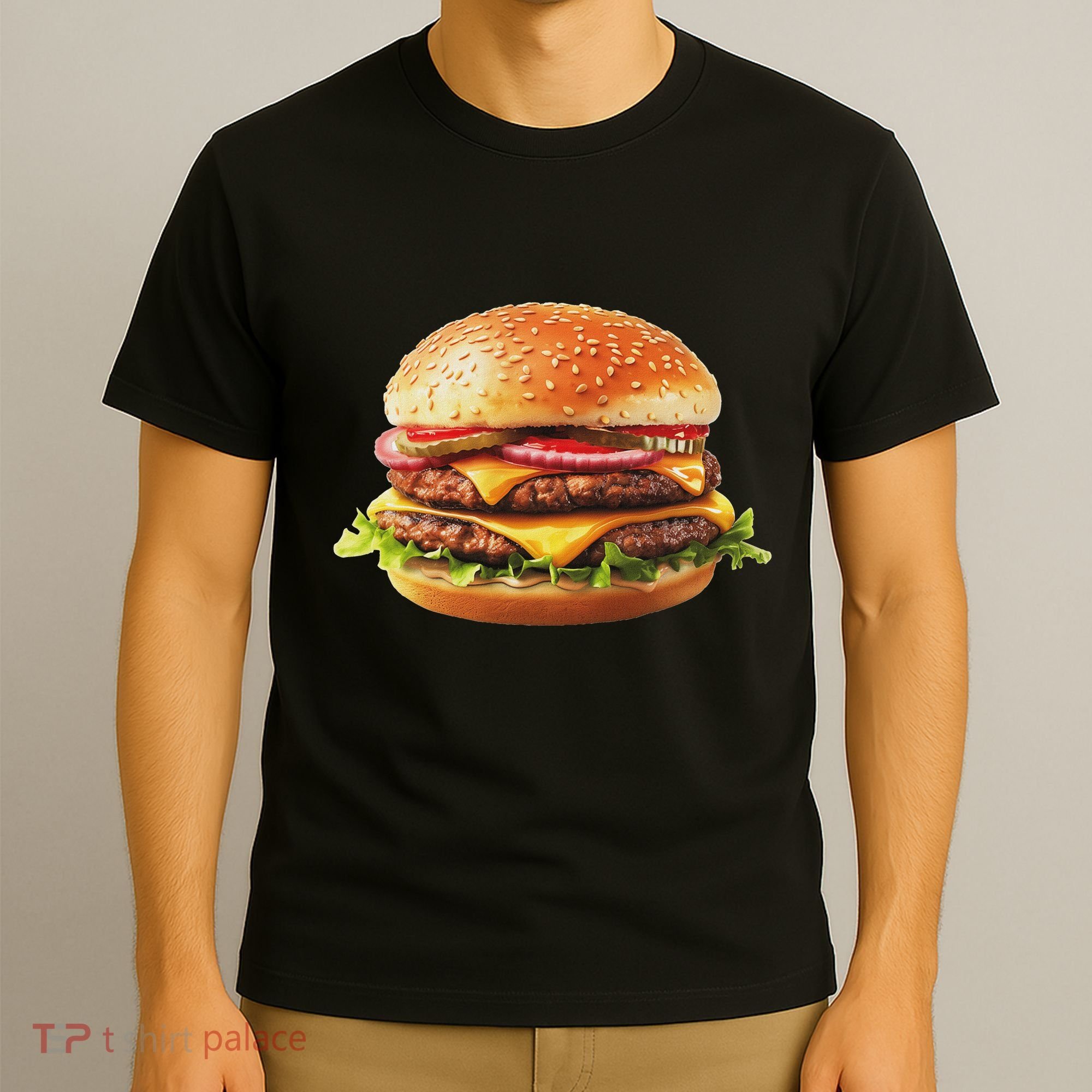 Hamburger Cheese Bbq Lovers T-Shirt