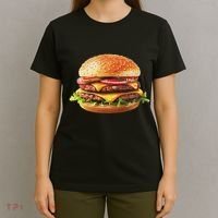 Hamburger Cheese Bbq Lovers T-Shirt thumb 4