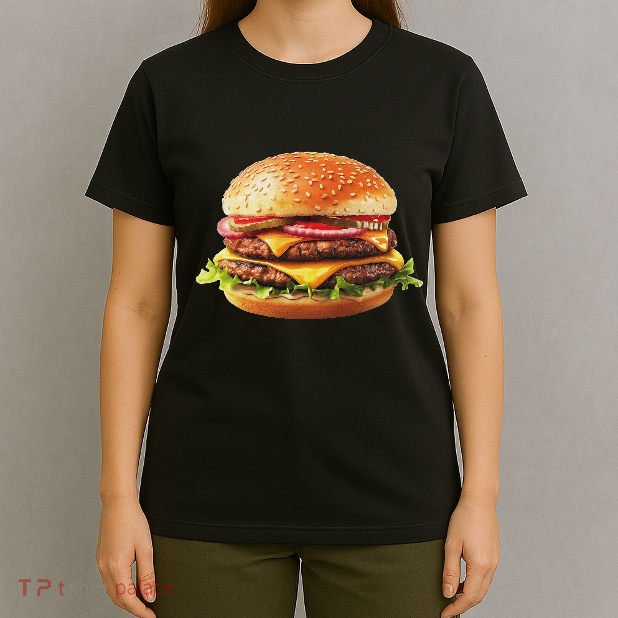Hamburger Cheese Bbq Lovers T-Shirt