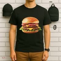 Hamburger Cheese Bbq Lovers T-Shirt thumb 6