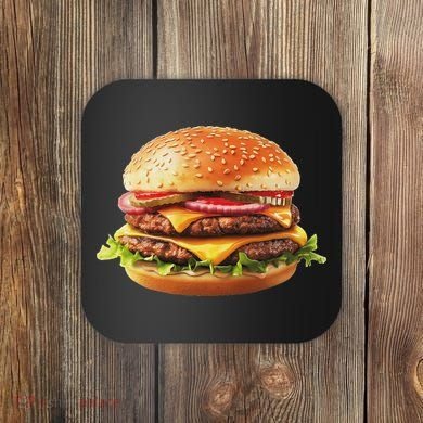 Hamburger Cheese Bbq Lovers Coaster