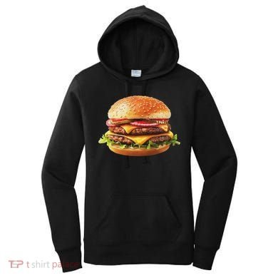 Hamburger Cheese Bbq Lovers Women's Hoodie
