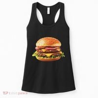 Hamburger Cheese Bbq Lovers Women's Tank Top thumb 0