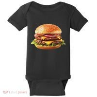 Hamburger Cheese Bbq Lovers Baby Bodysuit thumb 0