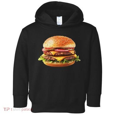 Hamburger Cheese Bbq Lovers Toddler Hoodie