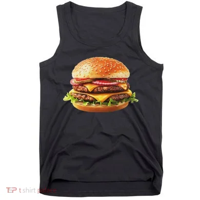 Hamburger Cheese Bbq Lovers Tank Top