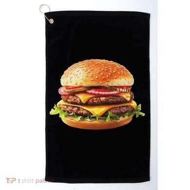 Hamburger Cheese Bbq Lovers Golf Towel