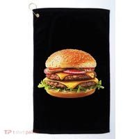 Hamburger Cheese Bbq Lovers Golf Towel thumb 0
