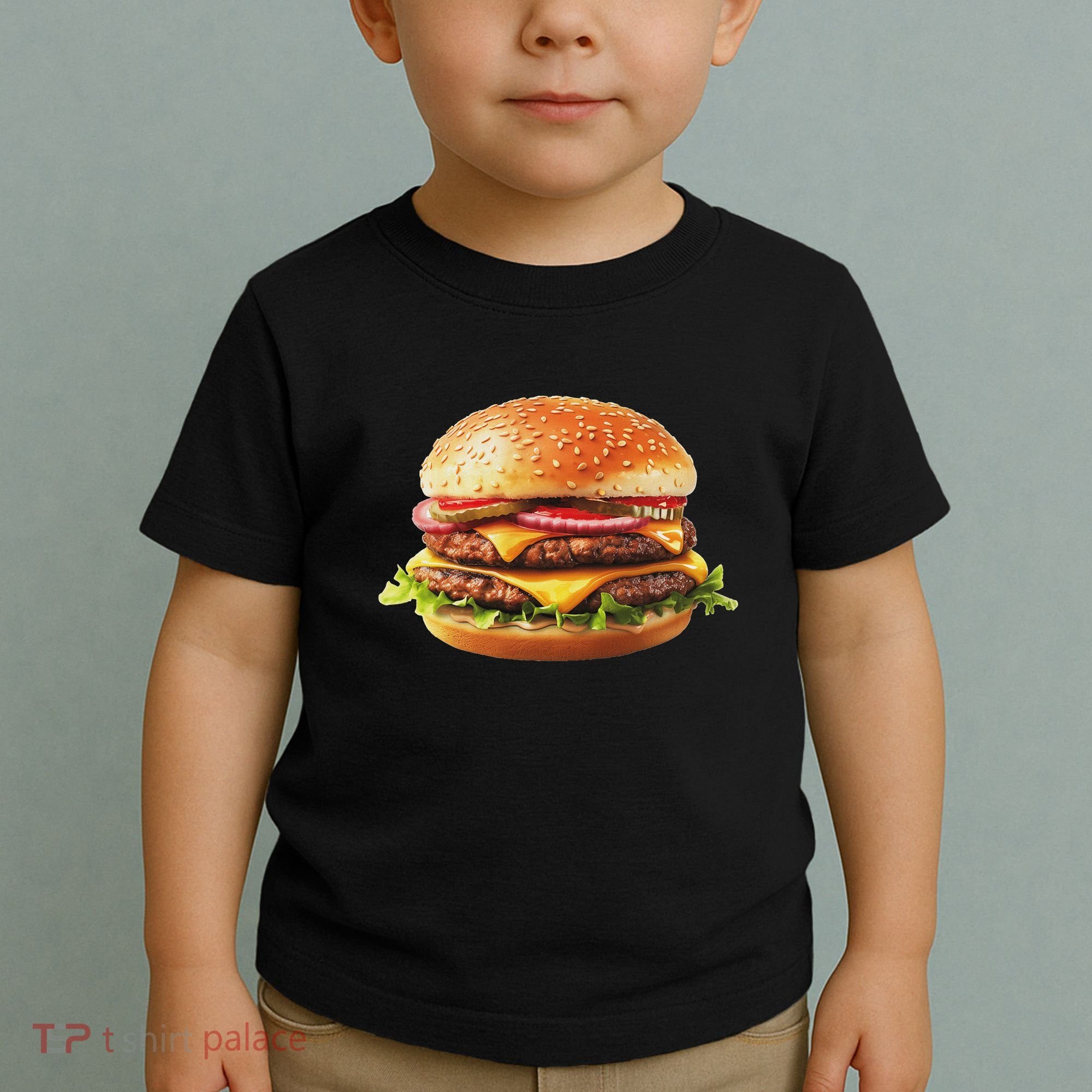 Hamburger Cheese Bbq Lovers Toddler T-Shirt