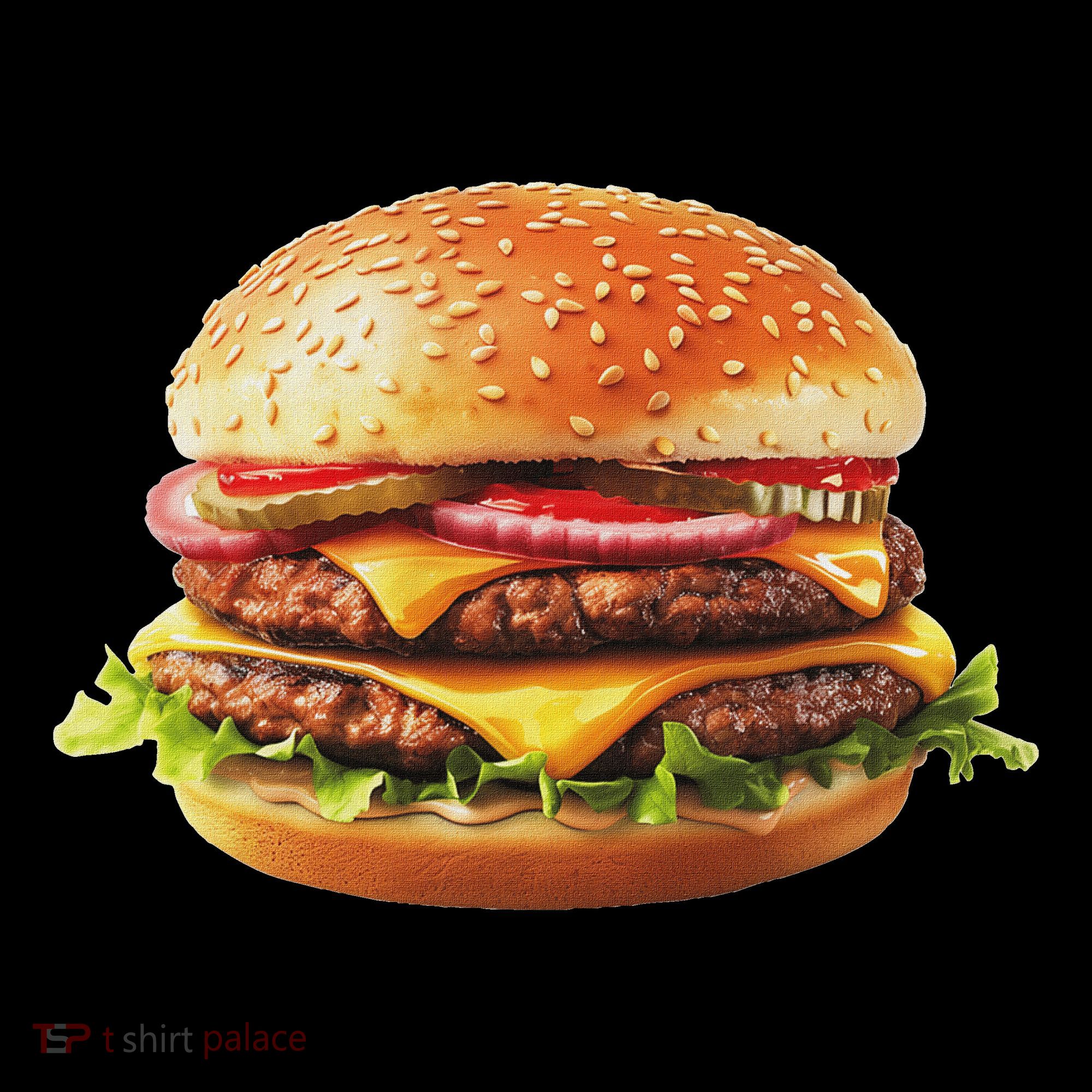 Hamburger Cheese Bbq Lovers Women's T-Shirt