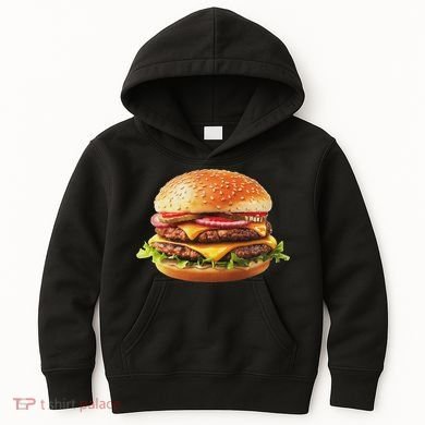 Hamburger Cheese Bbq Lovers Kids Hoodie