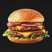 Hamburger Cheese Bbq Lovers Kids Long Sleeve Shirt thumb 2