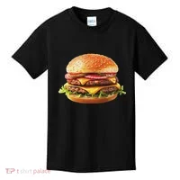 Hamburger Cheese Bbq Lovers Kids T-Shirt thumb 0