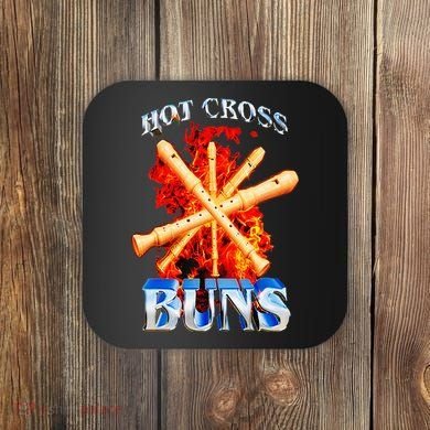 Hot Cross Buns Coaster