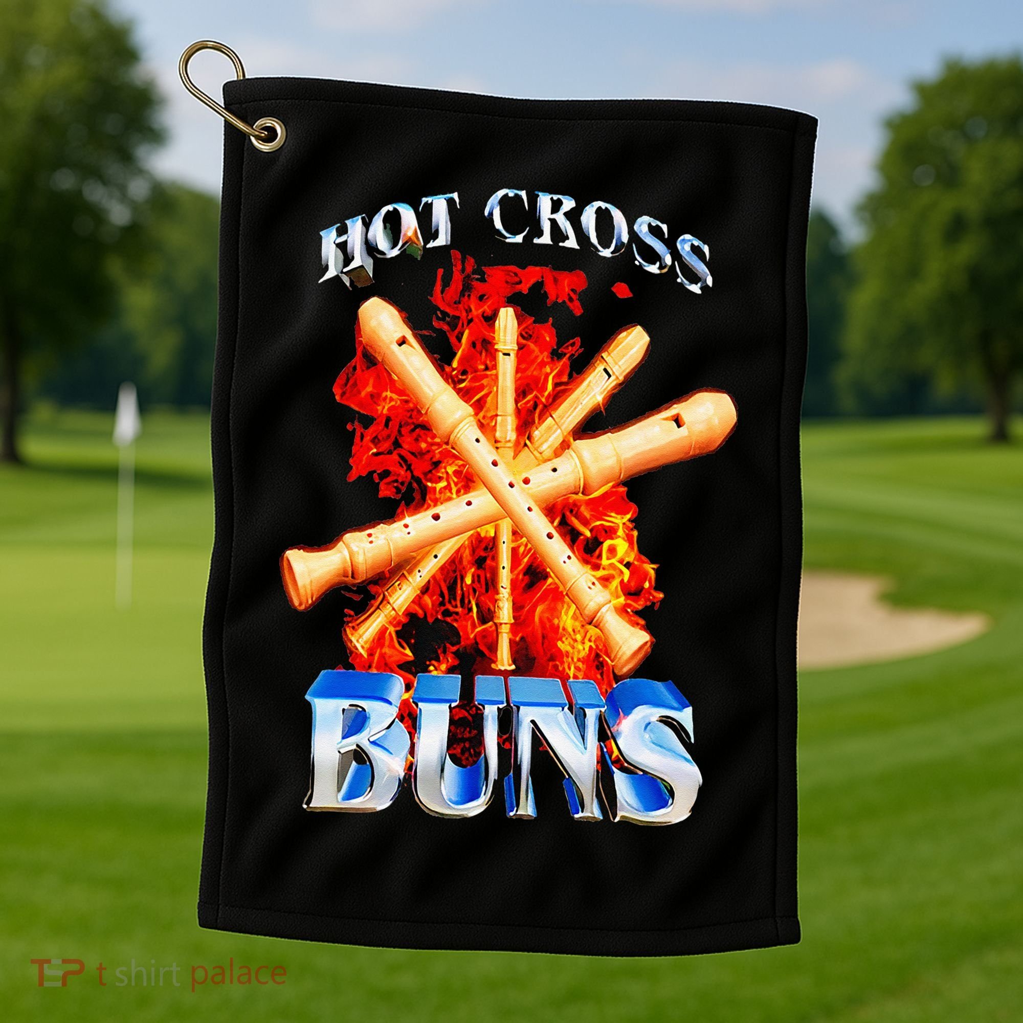 Hot Cross Buns Golf Towel