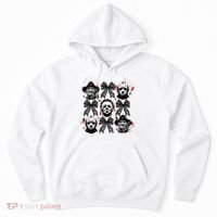 Halloween Coquette Bow Horror Characters Bow Spooky Season Hoodie thumb 0