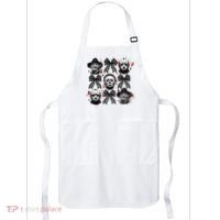Halloween Coquette Bow Horror Characters Bow Spooky Season Apron thumb 0