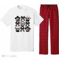 Halloween Coquette Bow Horror Characters Bow Spooky Season Pajama Set thumb 0