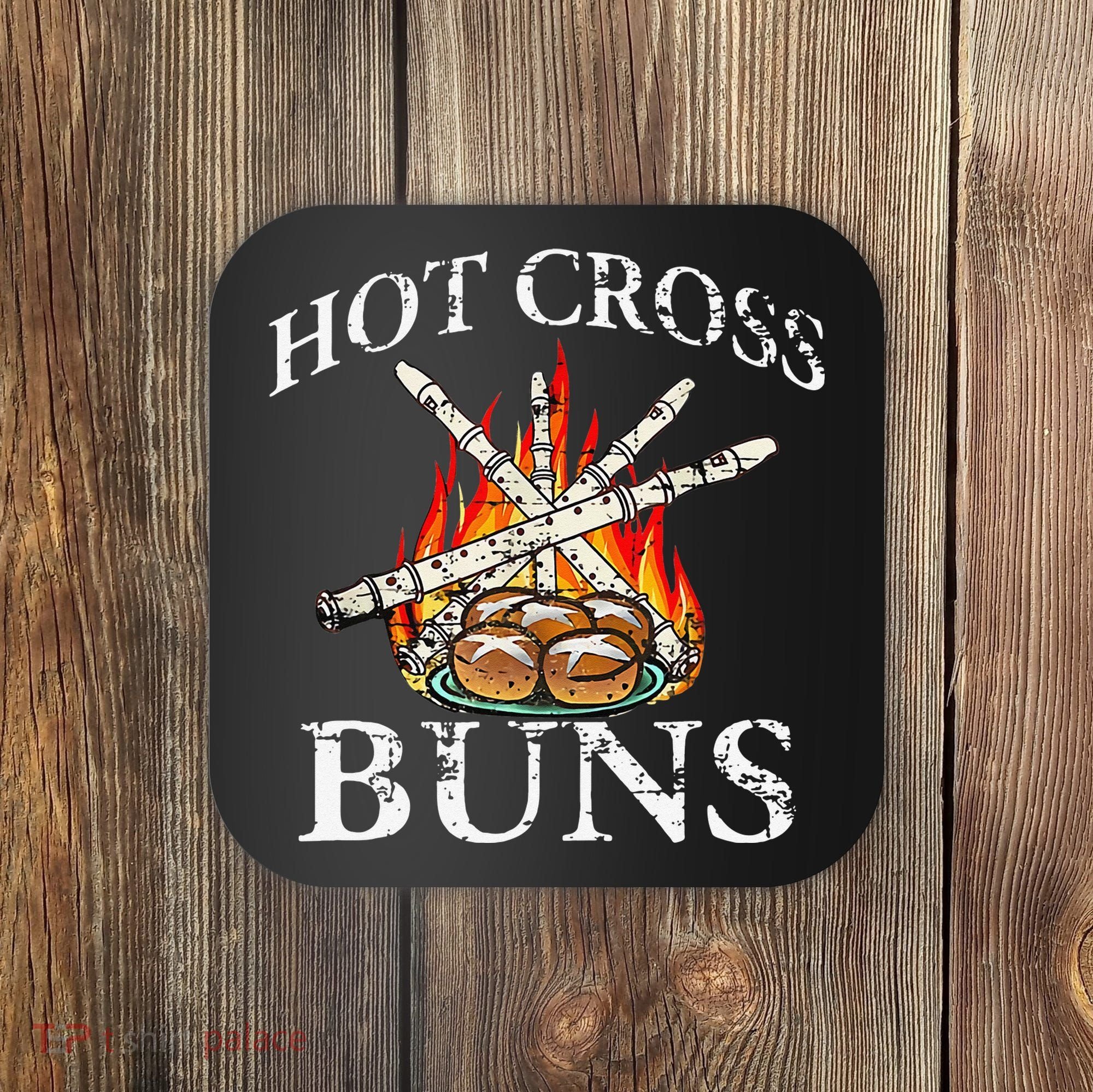 Hot Cross Buns And Recorder Gift Coaster
