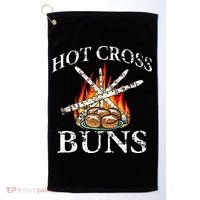 Hot Cross Buns And Recorder Gift Golf Towel thumb 0