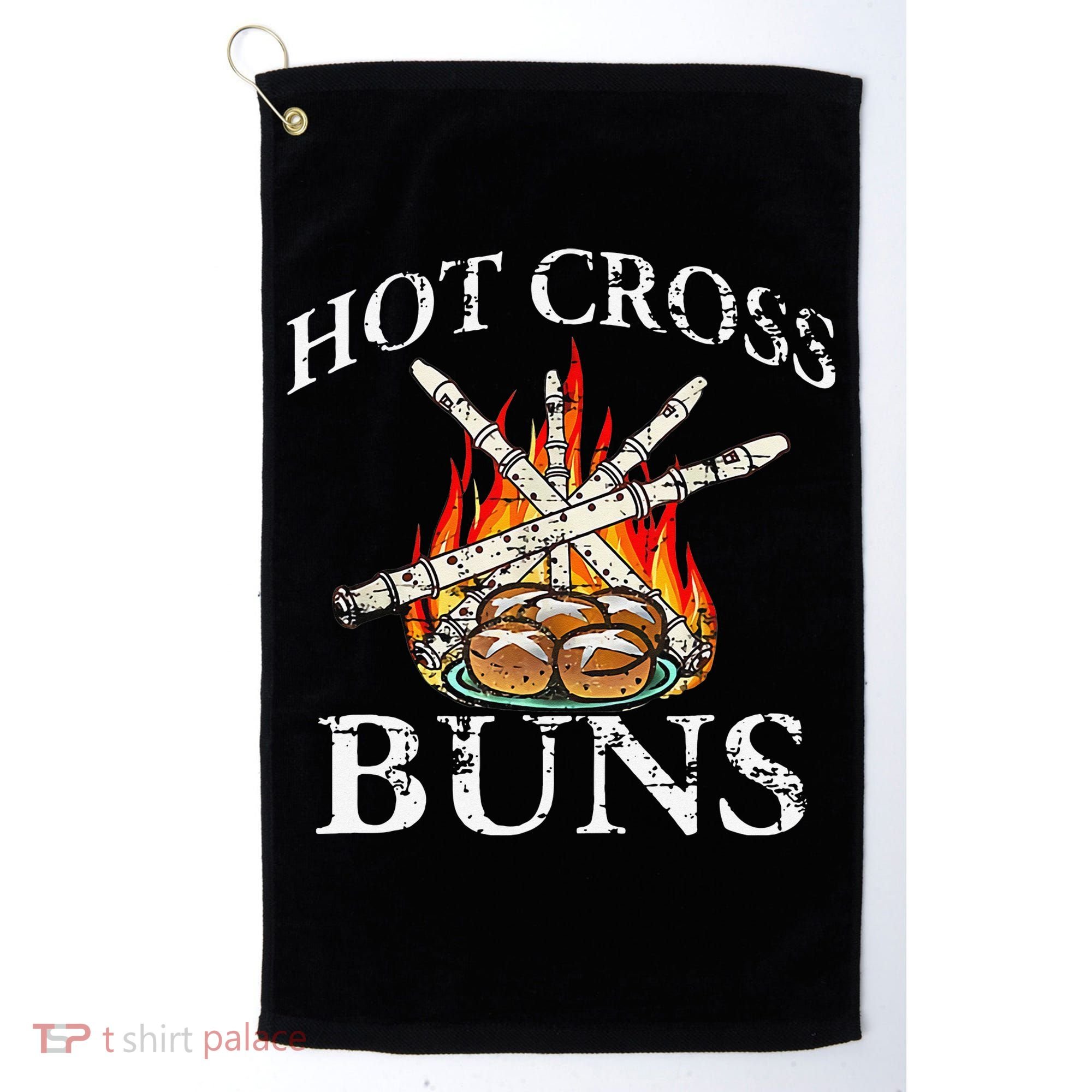 Hot Cross Buns And Recorder Gift Golf Towel