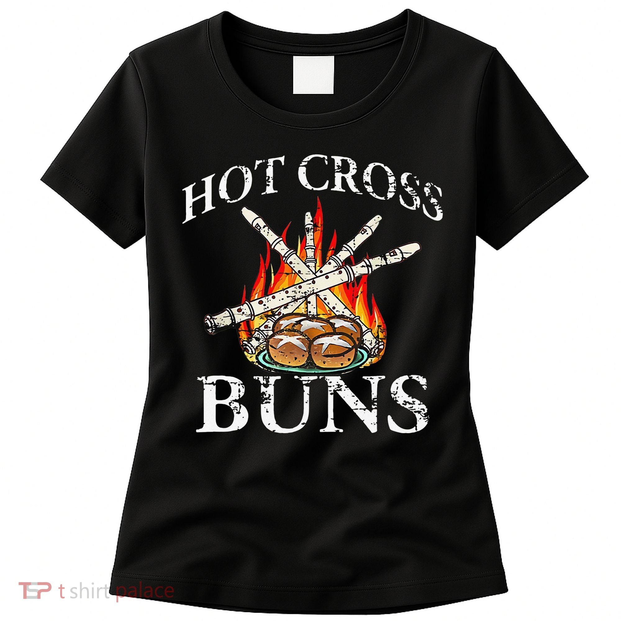 Hot Cross Buns And Recorder Gift Women's T-Shirt