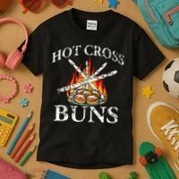Hot Cross Buns And Recorder Gift Kids T-Shirt thumb 3