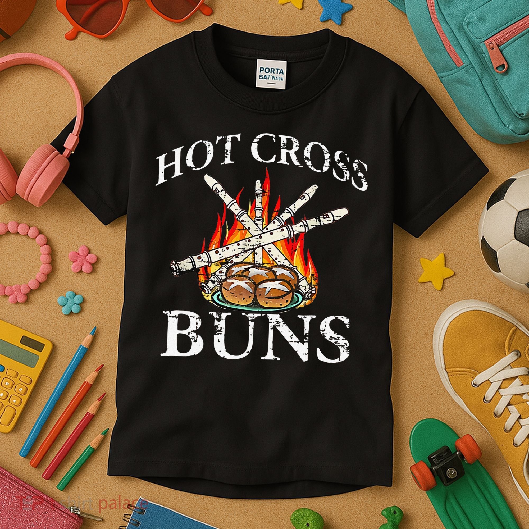 Hot Cross Buns And Recorder Gift Kids T-Shirt