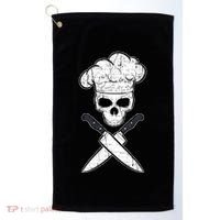 Head Chef Cook Catering Culinary School Cookery Set Foodie Gift Golf Towel thumb 0