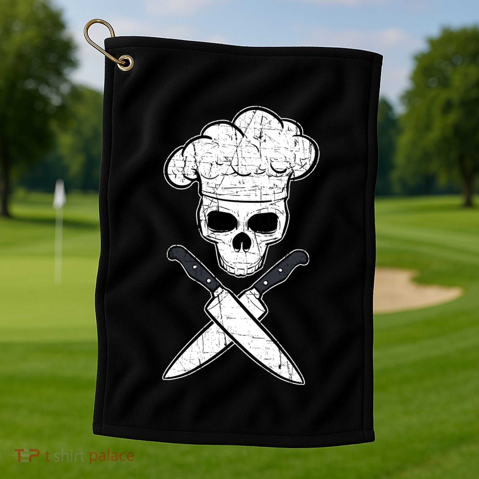 Head Chef Cook Catering Culinary School Cookery Set Foodie Gift Golf Towel