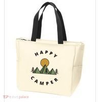 Happy Camper Camping Camp Forest Mountains Minimalist Tote Bag thumb 3