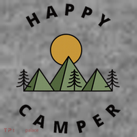 Happy Camper Camping Camp Forest Mountains Minimalist Toddler Hoodie thumb 2
