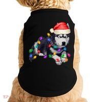 Husky Christmas Cute Dog Lover Holiday Doggie Tank thumb 0