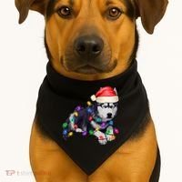 Husky Christmas Cute Dog Lover Holiday USA-Made Doggie Bandana thumb 1