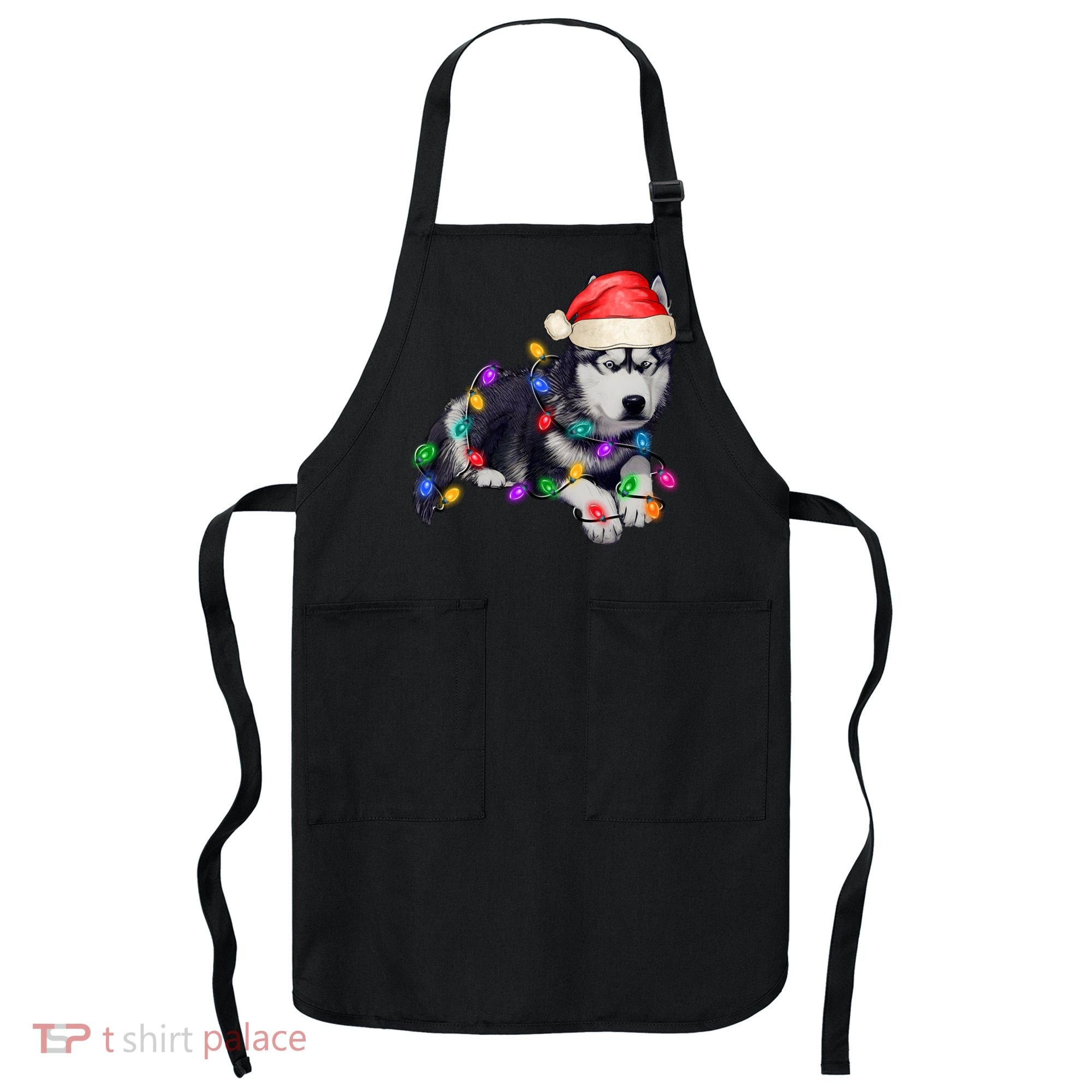 Husky Christmas Cute Dog Lover Holiday Apron
