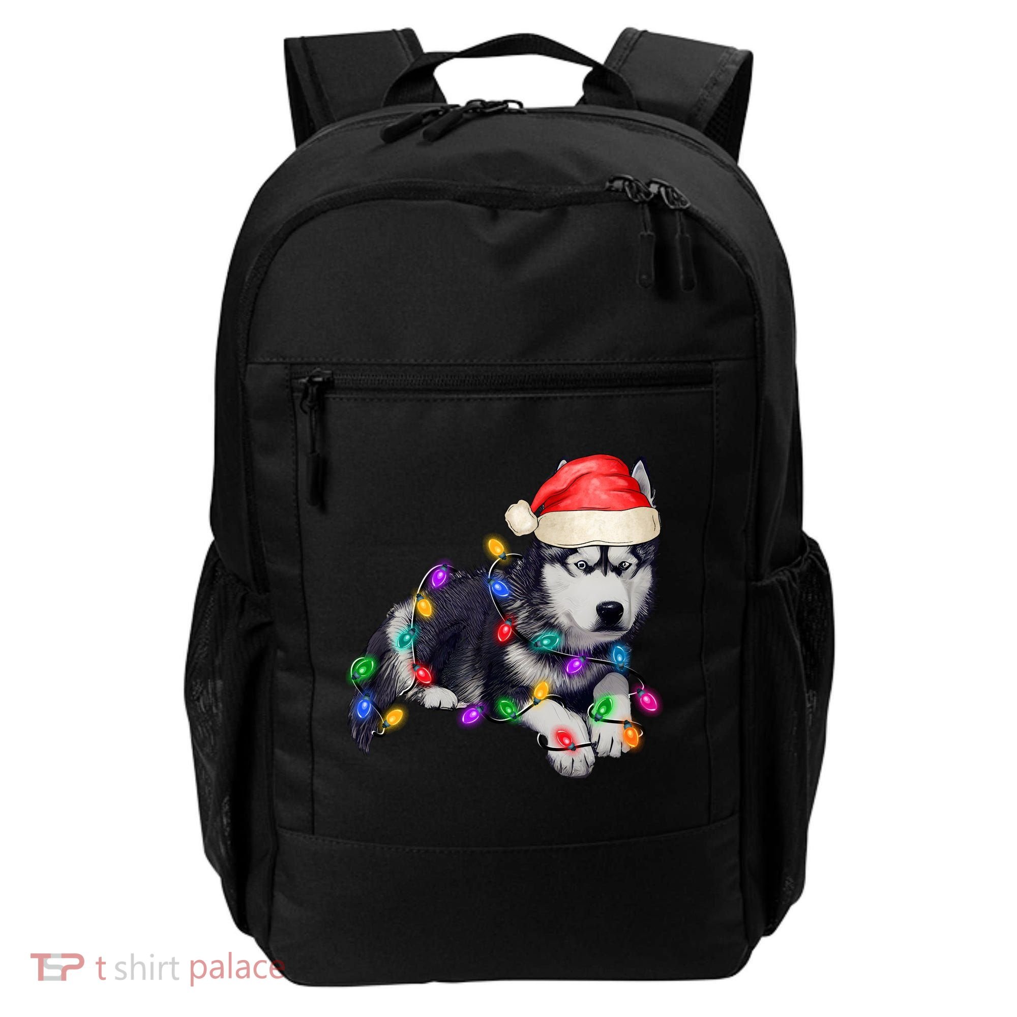 Husky Christmas Cute Dog Lover Holiday Backpack