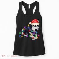 Husky Christmas Cute Dog Lover Holiday Women's Tank Top thumb 0